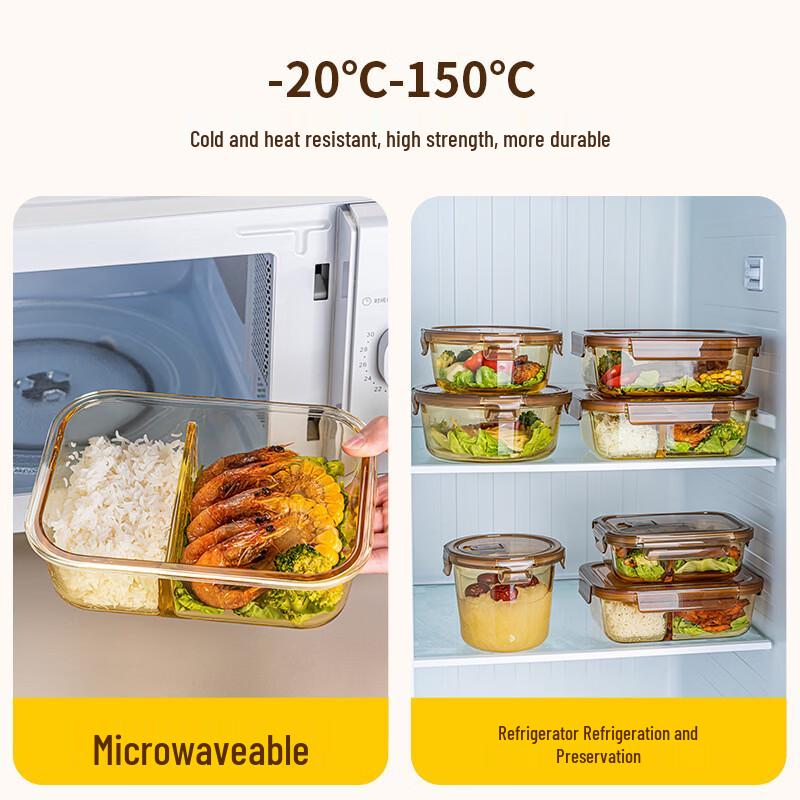 High Borosilicate Glass Food Storage Container