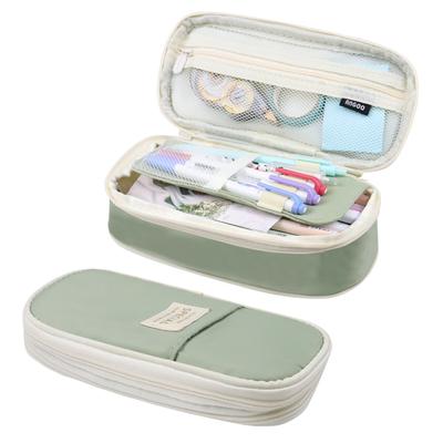 Kawaii Federmäppchen, große Kapazität, Aufbewahrungsbox, wasserdichte Stifttasche, Schulbedarf, Zubehör, Schreibwaren, Schul- und Bürobedarf