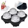 Rose Flower Ice Maker with Hopper, Large Ice Cubes, Melt-Resistant, Easy To Remove, Leak-Resistant, Perfect for Rock Ice, Highballs, Romantic, Cute, V