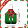 4Pcs Christmas Apron Waterproof Oilproof Funny Novelty Kitchen Cooking Aprons Festive Party Dinner Cosplay Decoration