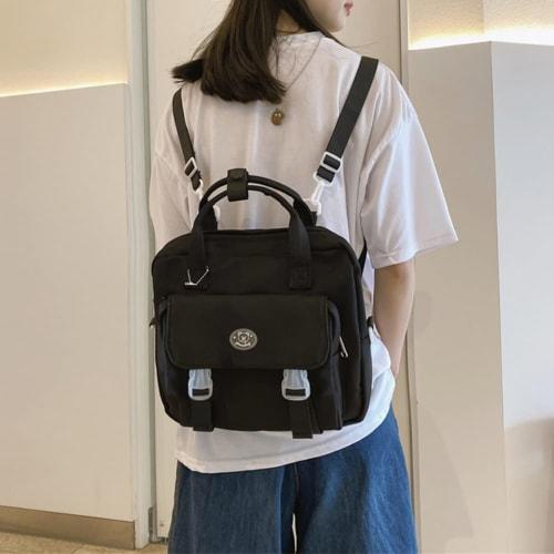 YUYAKESHI Ita-bag Shoulder Bag for Events and Handbags, Fits 20cm Plush Toys, 3-Way Outings, Transparent One-Sided Backpack, Baby/Mother Bag with Pouc