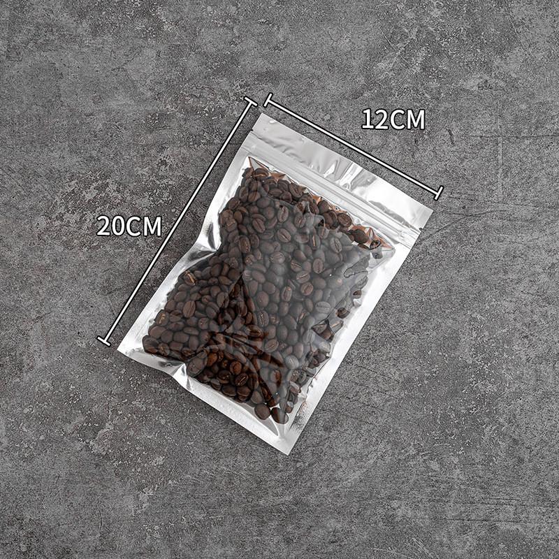 

10 шт. Прозрачная алюминиевая фольга для упаковки, застежка-молния, пластиковые пакеты для хранения продуктов питания, многоразовый пакет