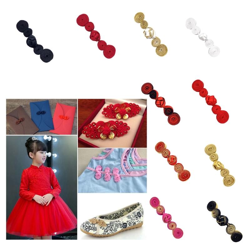 Chinese Tang Shirt Button Gourd Shape Cheongsam Fastener Button DIY Knot Button
