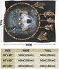 Wolf Dream Catcher Throw Blanket Soft Cozy Plush Warm Fleece Blanket For Sofa Couch Bed 80"X60"