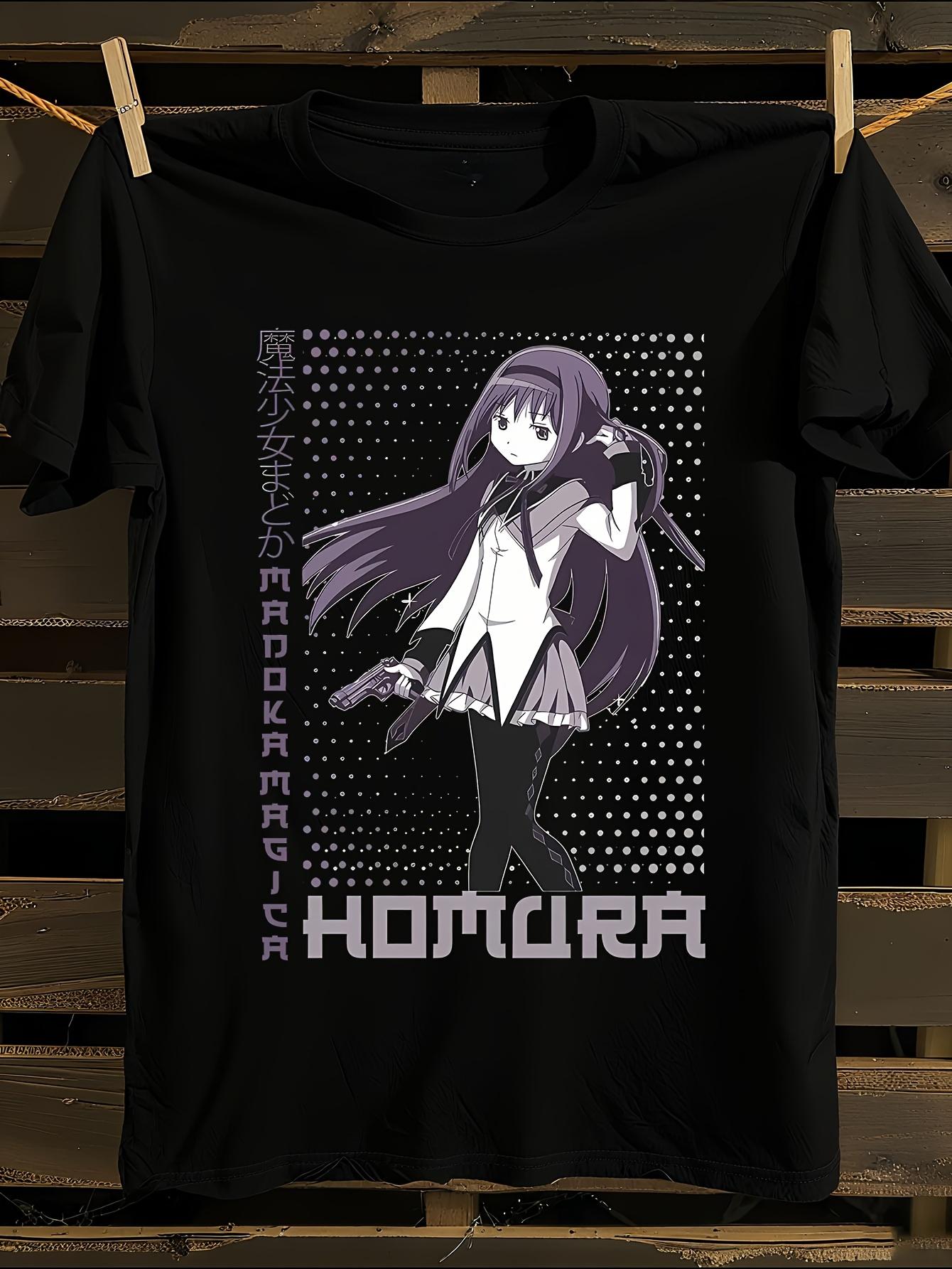Homura Akemi Puella Magi Madoka Magica Anime Tshirt Anime... L