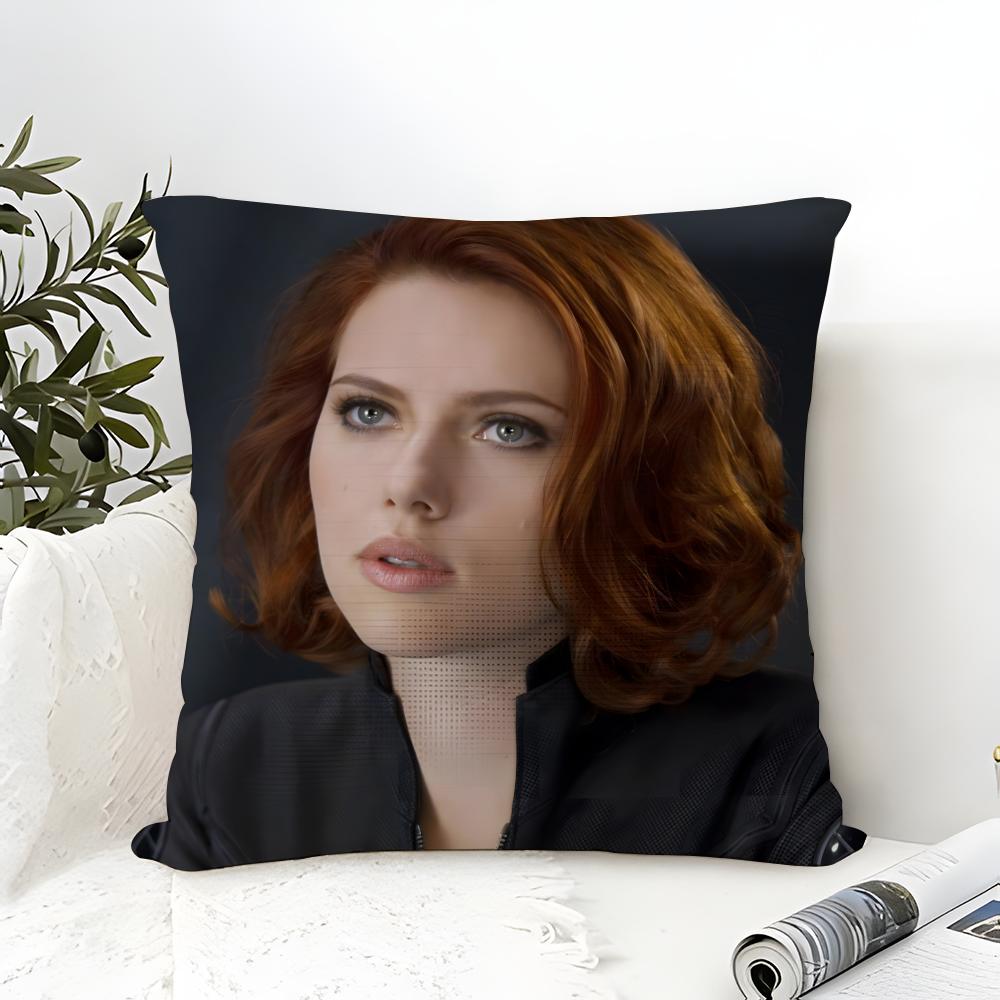 S-Scarlett Icon J-Johansson Pillow Case Linen Pillow Case Sofa Home Decor Cushion Cover Cushion Cove