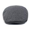 Beret Men's Solid Color Cap Forward Hat Men's Casual Hat Elderly Hat
