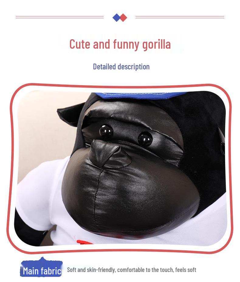 Jucărie de pluș mare Gorilă King Kong Neagră - Co-pilot Creativ Păpușă Maimuță Anime