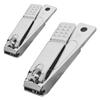 Three Seven 777 Small Straight Nail Clipper 1 Pcs + Large Toenail Clipper 1 Pcs Set 1 Set Silver