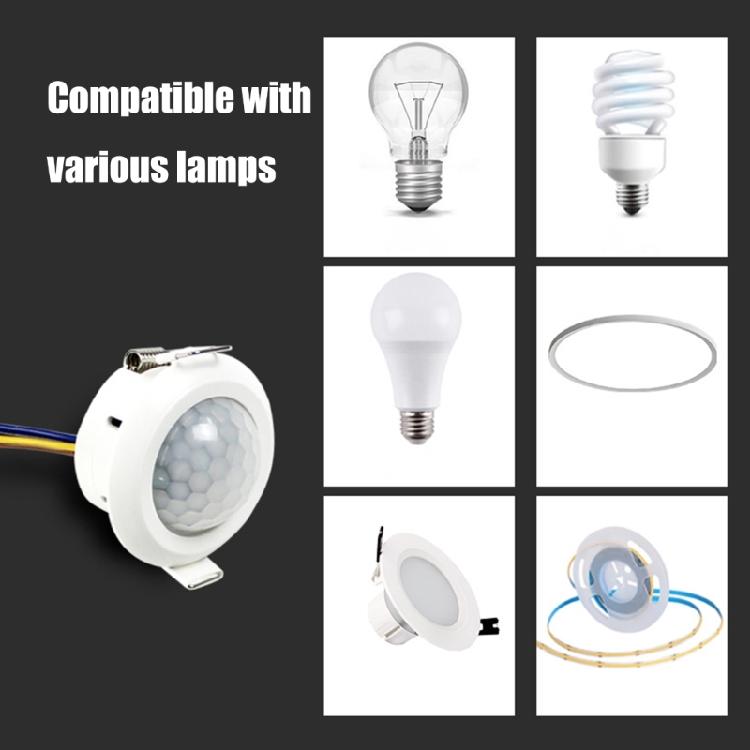Human Body Motion Sensors Light Switches LED Motion Sensors Detection Automatic Sensors Light Switches for Lighting Lamp