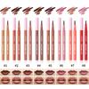 8pz Matita Labbra GIE: 8 Tonalità di Matita Labbra Nude Leggera con Punta in Feltro a Sfera, Lunga Tenuta Impermeabile e Anti-Macchia, Macchia Transfer-Proof
