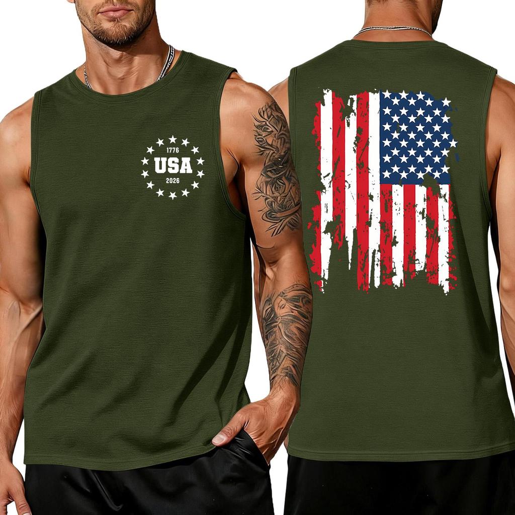 Herren Hemden 4. Juli USA Muskel Tanktops Patriotische Tanktops