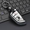 Carbon Fiber Silicone Remote Car Key Fob Case Cover Shell Keychain For BMW 3 5 7 Series X3 X5 X6 F10 F20 F15 F16 F30 G20 G30 G32