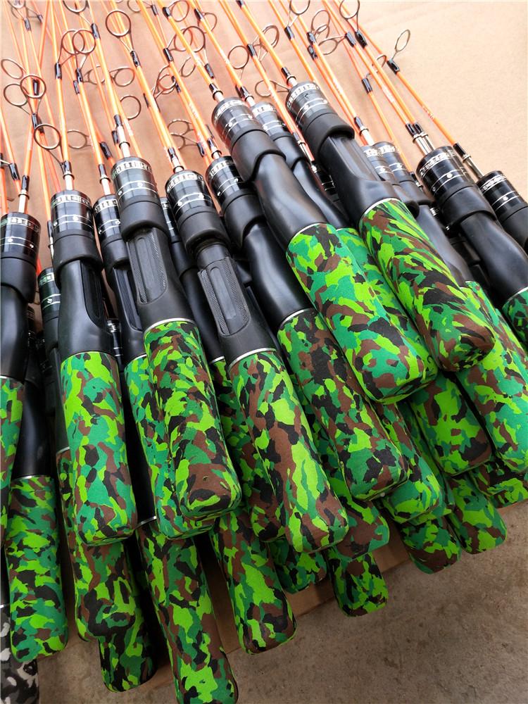 Soft Tip Jointed Ice Fishing Rod Set - 50cm/60cm Fiberglass for Freshwater