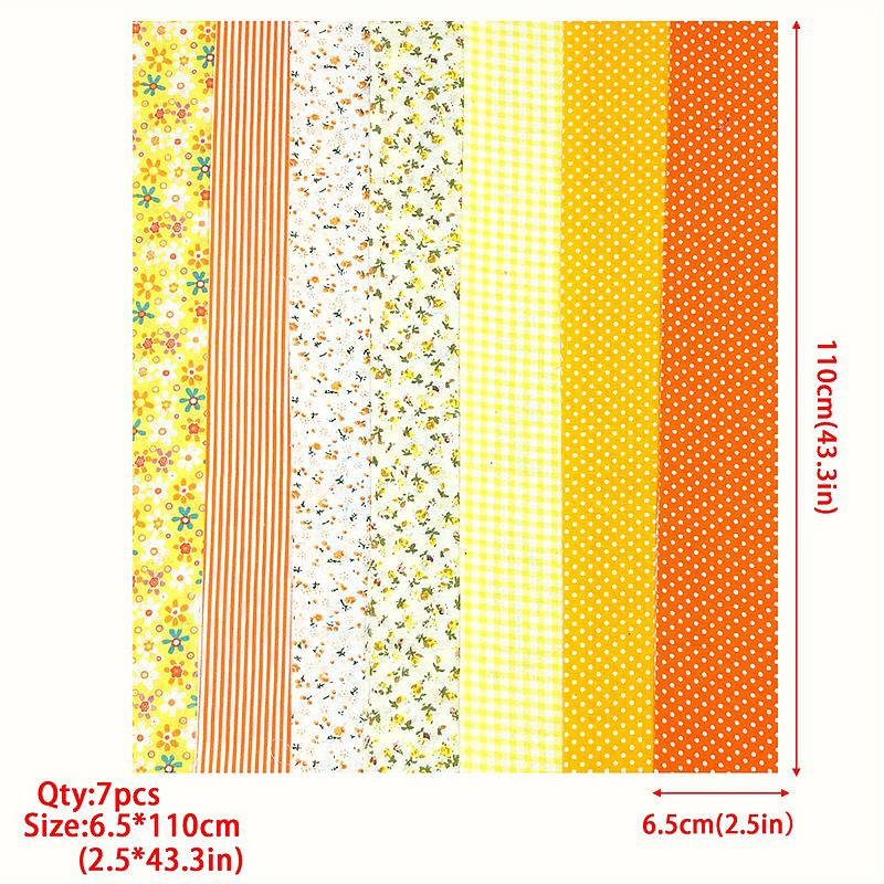 

Коллекция 7 шт. Наборы ткани-желе Рукоделие Скрутка Швейные сувениры Лоскутное шитье Ассорти узоров 6,5x110см