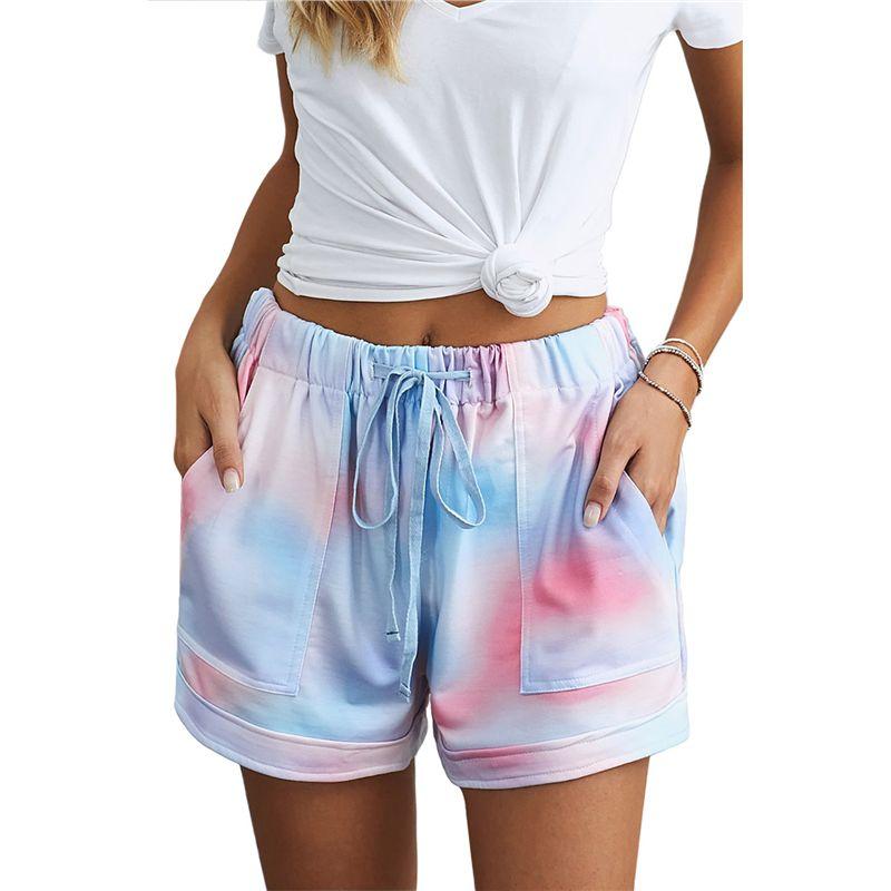 

American Shiying Personalized Fashion Color Matching High waist shorts Women 2025 Summer New All-Match Casual Three-Point Pants Color S(Code fits (45.00 kg-55.00 kg)
