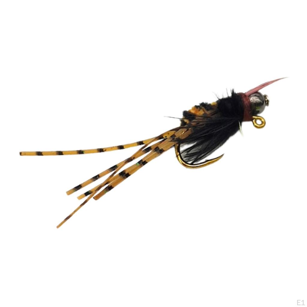 5 Fly Fishing Baits with Hooks And Storage Containers for River Anglers