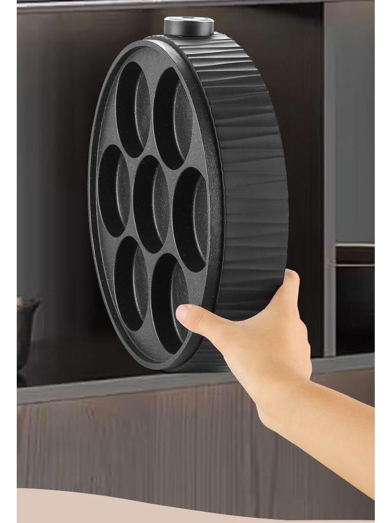 Non-stick 7-Hole Egg Frying Pan for Breakfast and Hamburgers