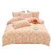 Set Lenzuola 4 Pezzi in Velluto di Latte: Set 3 Pezzi Lenzuolo e Copripiumino Spesso in Pile Corallo Autunno/Inverno, Edizione 2025.