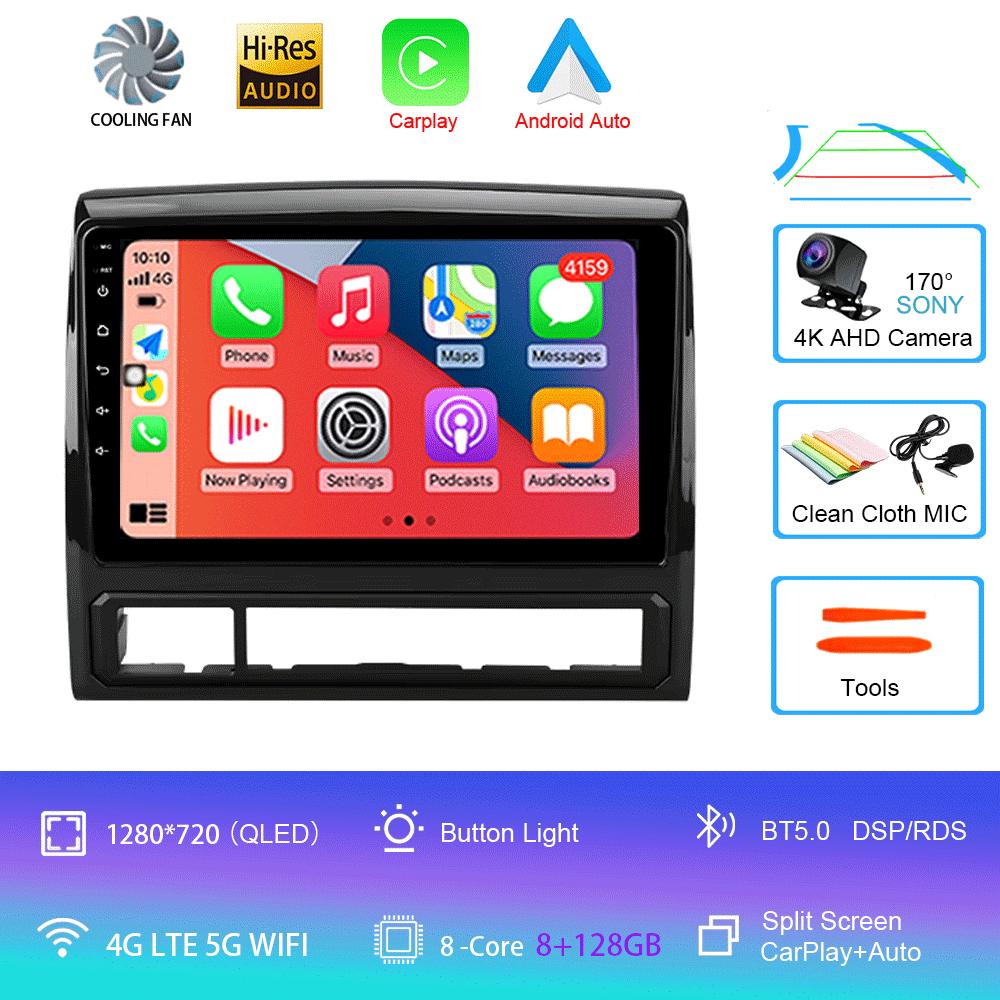 Car Radio Android 14 Carplay Auto 4G+WIFI For Toyota Tacoma 2 N200 Hilux 2005-2015 Navigation GPS Multimedia Video Player Stereo
