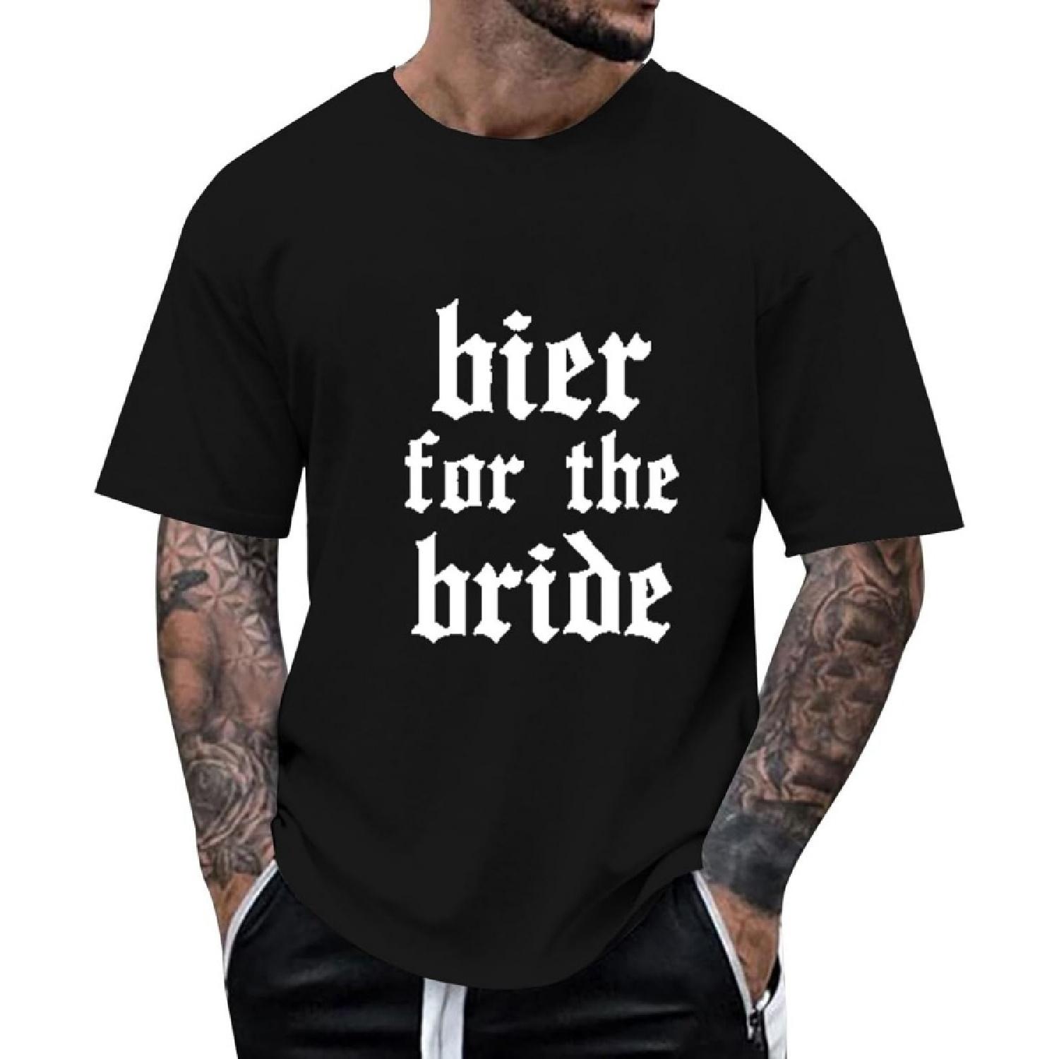 

Men s Graphic T Shirt Funny Beer Print Short Sleeve Tee Casual Comfortable Summer Top Lightweight Breathable XXXXXL різнокольоровий