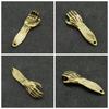 Home Decoration Metal Bottle Opener Retro Brass Helping Hand Keyring  Desktop trinkets