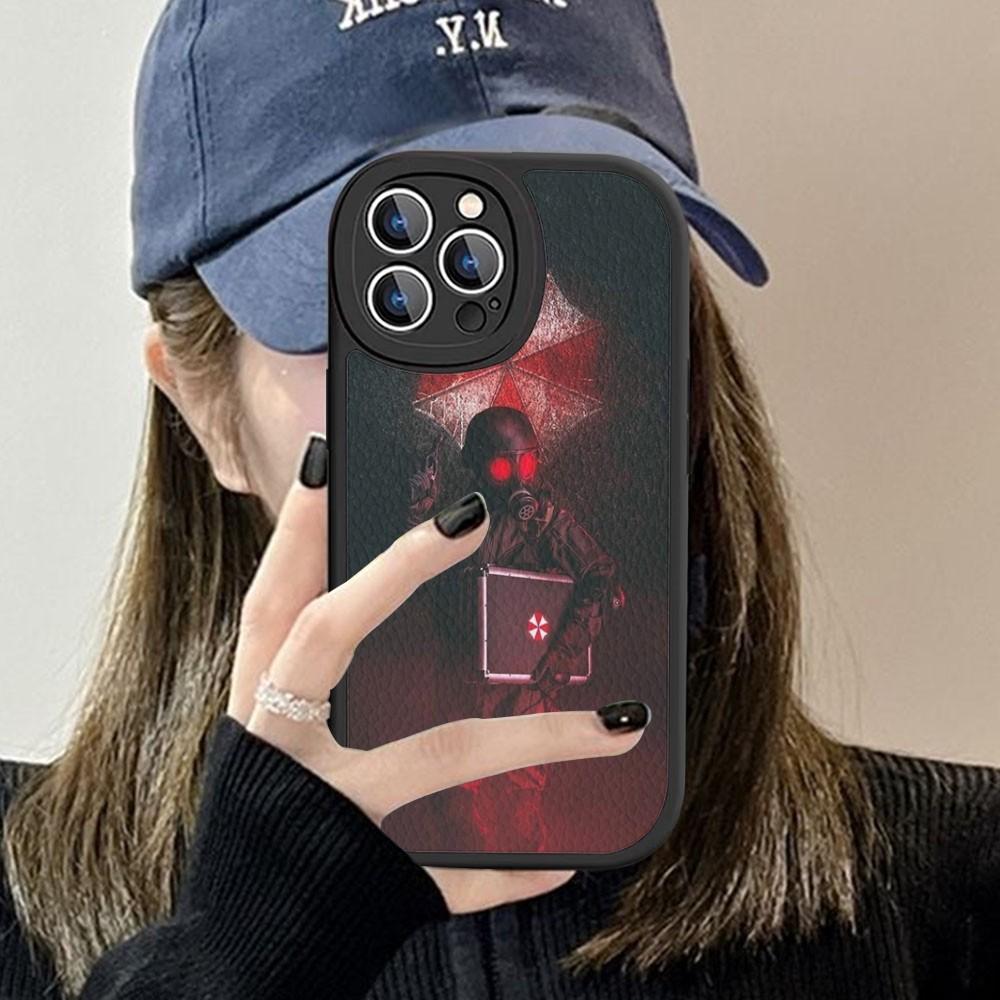 

R-resident Game E-evil Phone Case Hard Leather For IPhone 16 15 14 13 12 Mini 11 14 Pro Max Xs X Xr 7 8 Plus Fundas iphone 11