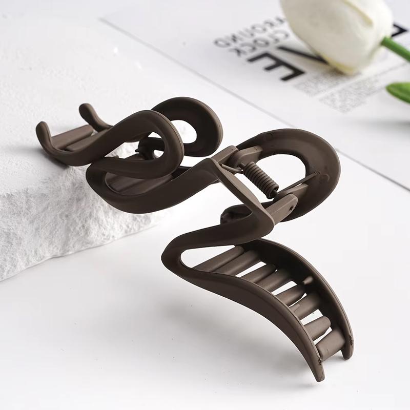 

13 см акриловые заколки для волос для женщин шпилька матовая волна волосы когти заколка для волос хвост аксессуары для волос для девочек головные уборы заколки 4 цвета