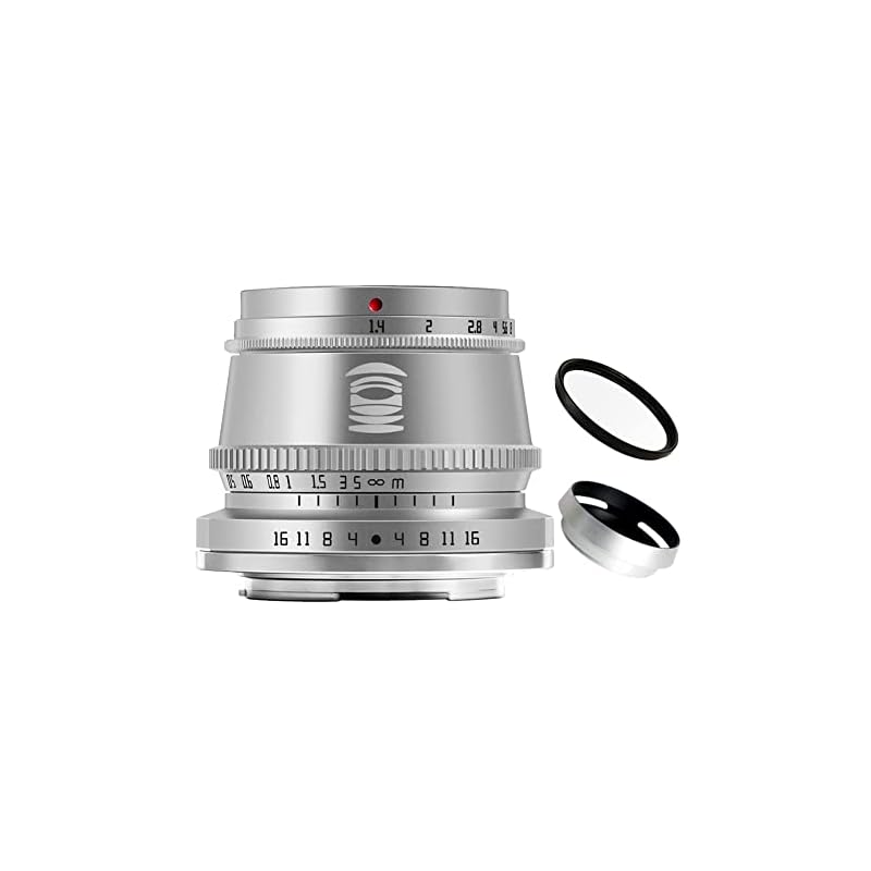 

TTArtisan 35mm F1.4 APS-C format, large aperture, manual focus, fixed focus lens, suitable for Fujifilm X series cameras, silver…