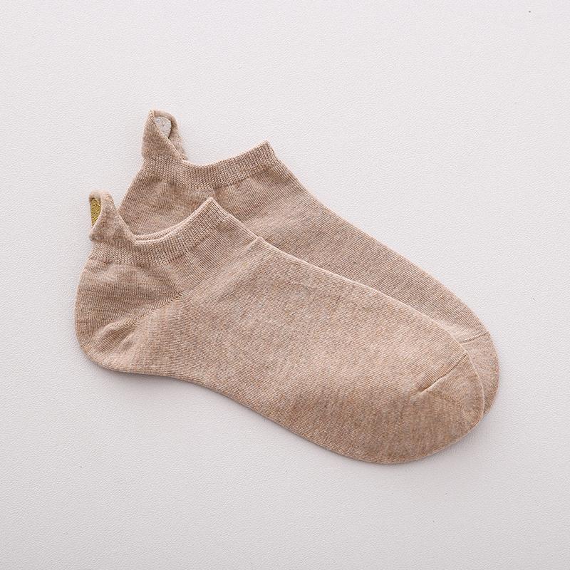 Women Cotton Ankle Socks New Fashion Spring Color Novelty Girls Cute Heart Embroidery Casual Funny Short Socks