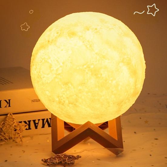 Moon Lamp Painting Kit for Kids 4-12 DIY Night Light Craft Set with 2 Paints Brushes Art Supplies Creative Gift for Birthday Party
