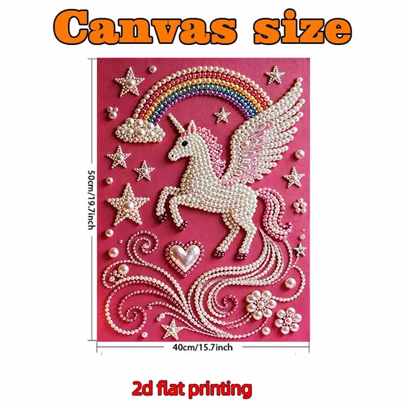 DIY Pegasus Pearl Art Painting for Home Wall Decor Pearl Gem Paintings Picture Arts Craft  for Adults/Beginners Gift Idea Home Decor Without Frame
