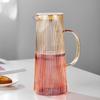 Shangqi High Borosilicate Glass Pitcher with Vertical Stripes