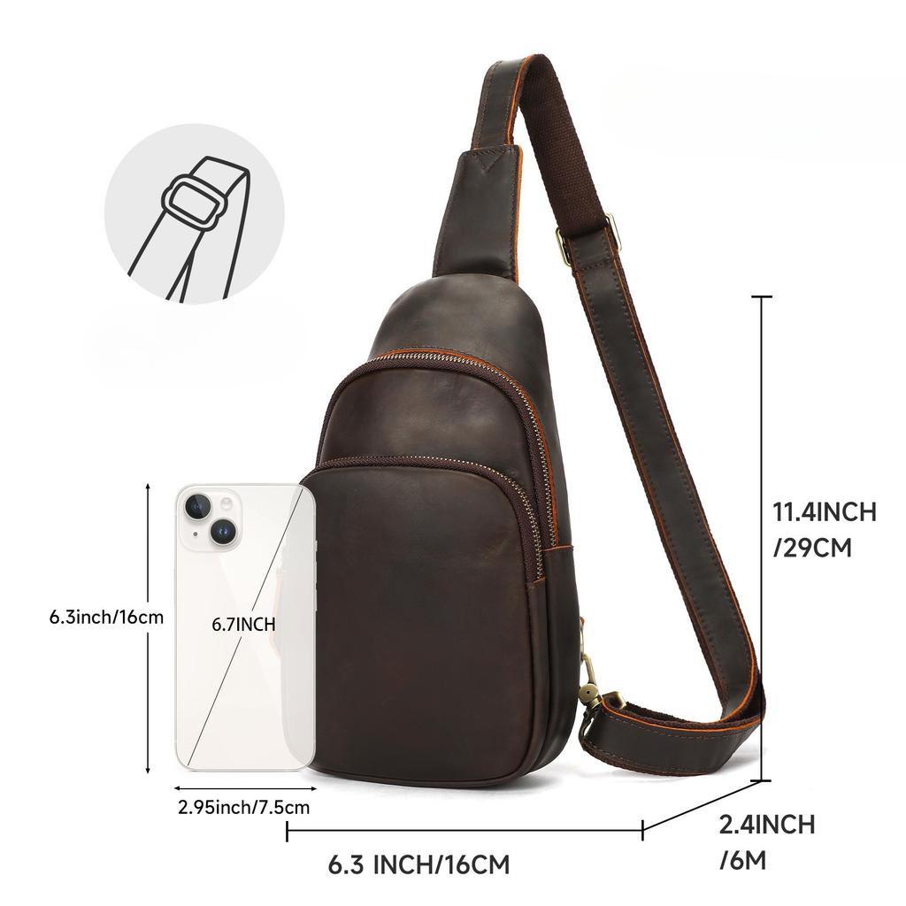 Retro Módní Vysoce kvalitní Multifunkční Taška s Přední Kapsou, Ležérní Jednoramenná Crossbody Taška