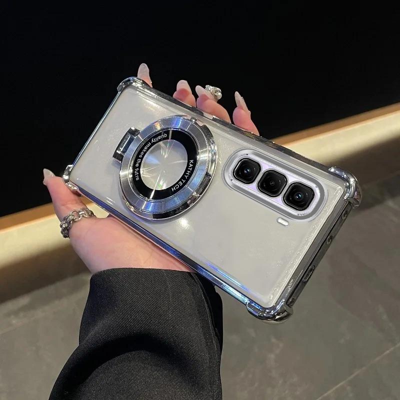 For Infinix Note50Pro Deksel Luksus Plating Stativ Støtsikkert Gjennomsiktig Deksel For lnfinix Hot50ProPlus 50i 40Pro 50S smart10 9 8 SPARKGo