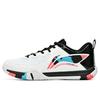 Li Ning Saga 2 Lite Dämpning Halkskydd Slitstarka Låga Badmintonskor Unisex Vita AYTT003-2