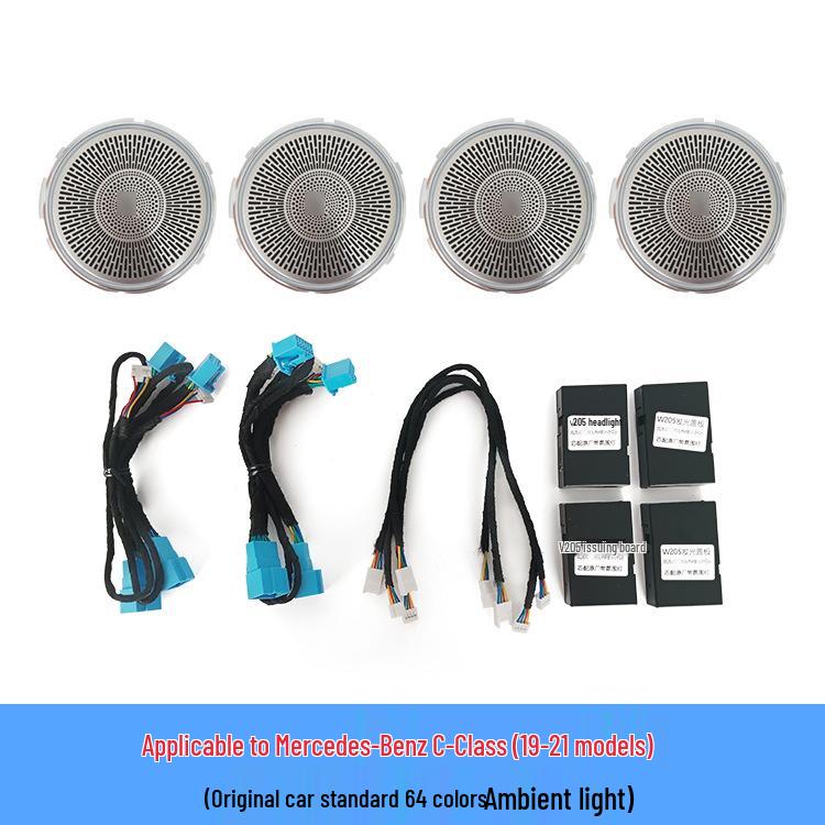 Mercedes-Benz Ambient Light Upgrade for C-Class, GLC-Class, E-Class - Luminous Speaker Cover.