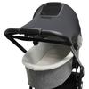 Black Elastic Mesh Stroller Sun Canopy Protection  Sun Shade Adjustable Stretchable Design Lightweight Portable Baby Carriages