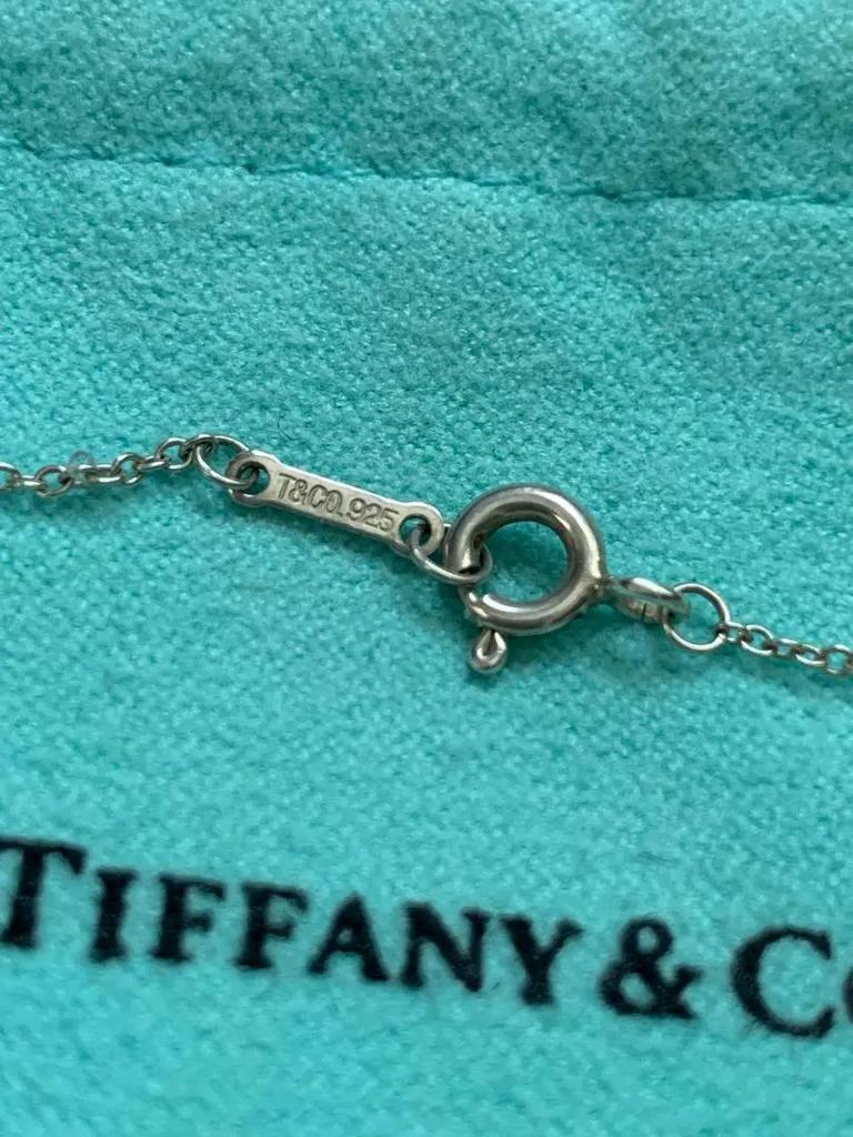Tiffany Co. Loving Heart Necklace Paloma Picasso 925 Sterling Silver Excellent