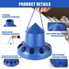 Feed Barrel Automatic Chicken Feeder 11 Holes Plastic Pigeon Feeder Trough Shape Bird Feeding Bucket Farm Backyard