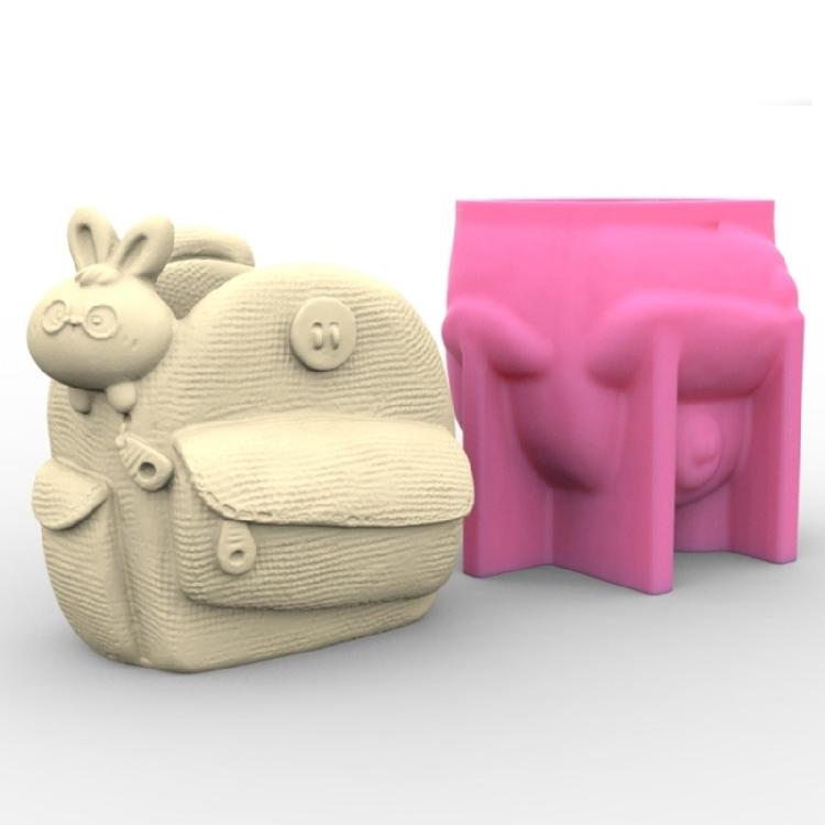Jewelry Storage Boxes Resin Mold DIY Rabbit Flower Pot Pen Holder Mold Home