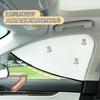 Sunshade fresh waffle sunscreen thermal insulation magnetic car sunshade triangle car curtain