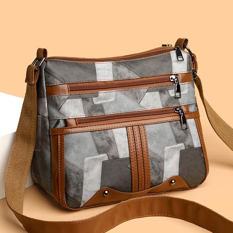 Crossbody-Tasche mit großem Fassungsvermögen und mehreren Fächern