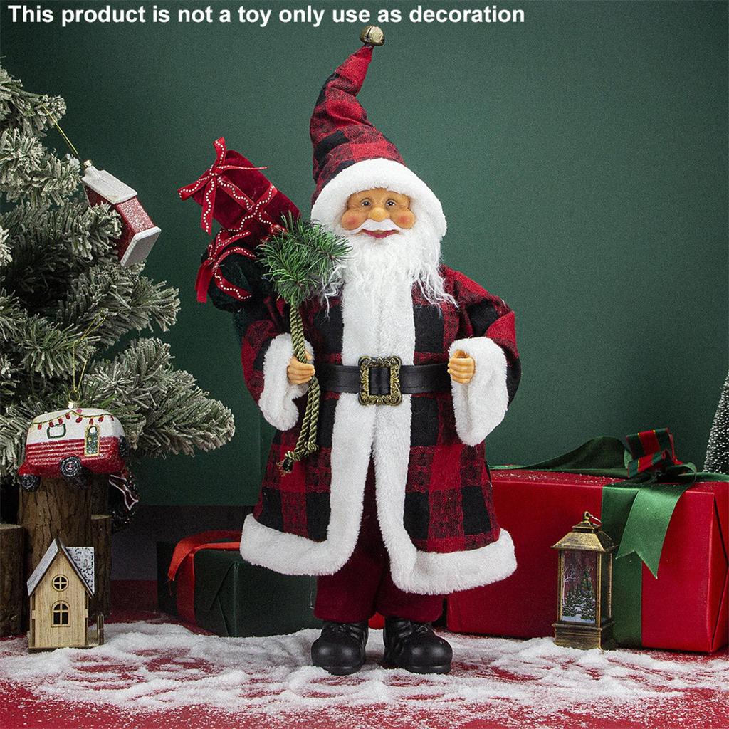 Weihnachtsmann 60cm Stehpuppe, Dekoriert von The YoungMaster, Weihnachtsmann-Figur, Weihnachtsdekoration