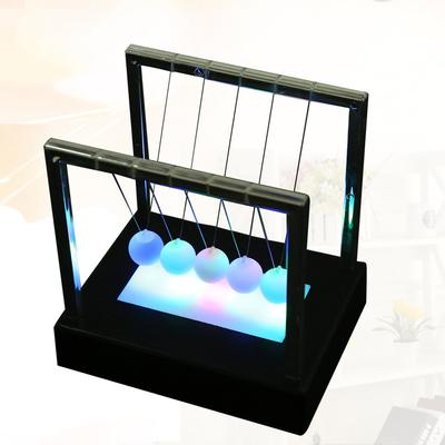 Illuminated Newton Pendulum Ball Miniature Model Ornaments Home Decoration Home Office Desk Decor