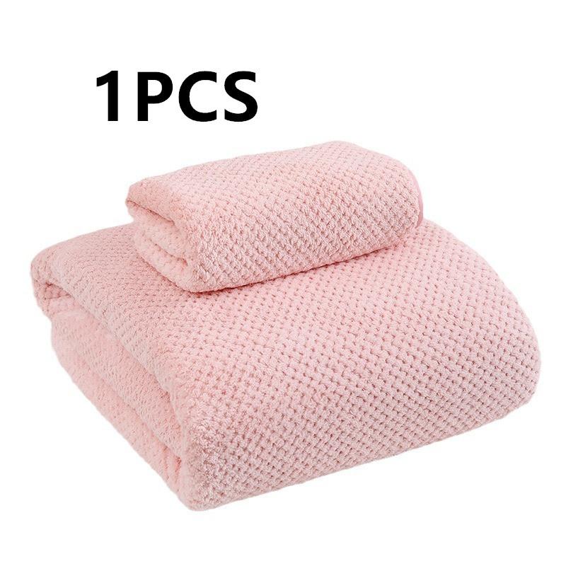 Pineapple Velvet Towel, Thickened Large Bath Towel, Quick Drying Household Face Towel, Sports Beach Beauty Salon Towel