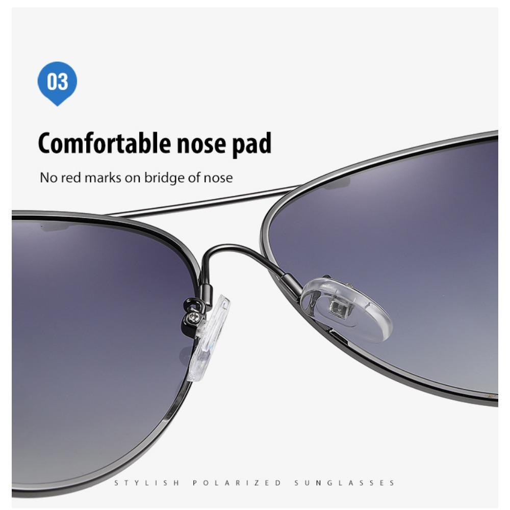 aoron Polarized Sunglasses, Driving, Color-changing Sunglasses, Men's Memory Metal Night Vision Goggles