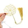 Sunflower Pattern Hollow Tassel Book Markers Leaf Chinese Style Bookmark  Book Marking