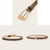 Stylish Pu Leather Belt With Leopard Pattern And Classic Pin Buckle For Daily Fashion
