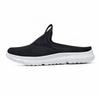 36-46 Unisex Slippers Men's Half Slippers Mesh Meter-breathable Men's Black Mueller Shoes